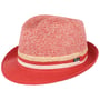 Melanto Trilby Strohhut by Lipodo rot-meliert