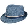 Januco Trilby Strohhut by Lipodo blau-meliert
