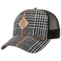 HFT Check Logo Patch Tweed Cap by Djinns schwarz