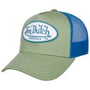 Boston Oval Patch Trucker Cap by Von Dutch grün-blau