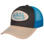 Boston Oval Patch Trucker Cap by Von Dutch dunkelblau-braun