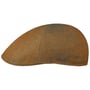 Texas Descott Leinen Flatcap by Stetson braun