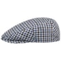 Kent Tricolour Houndstooth Flatcap by Stetson blau