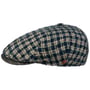 Landio Bouclé Check Flatcap by Alfonso D’Este petrol