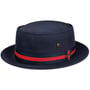 Classic Band Pork Pie Stoffhut by Stetson dunkelblau