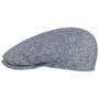 Summer Linen Driver Flatcap by Stetson blau-meliert