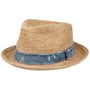 Crochet Raffia Fedora Strohhut by Stetson natur