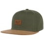 Suede 6 Panel Classic Snapback Cap by Reell oliv