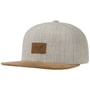 Suede 6 Panel Classic Snapback Cap by Reell hellgrau