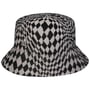 Warped Check Bucket Stoffhut by Kangol schwarz-grau