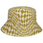 Warped Check Bucket Stoffhut by Kangol natur-gelb
