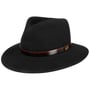 Cagliero Haarfilzhut mit Lederband by Borsalino schwarz