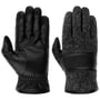 Jersey Conductive Nappalederhandschuhe by Stetson schwarz-grau