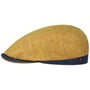 Leinen Stripes Flatcap by Alfonso D’Este senf