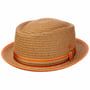 Andy Orange Pork Pie Stråhatt by Mayser orange
