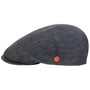 Sidney Leinen Stripes Flatcap by Mayser blau