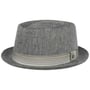 Herringbone Pork Pie Stoffhut by Lierys grau