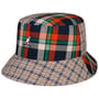 Plaid Mashup Bucket Fischerhut by Kangol orange