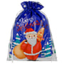 Geschenktüte Mehrweg Merry Christmas 38 cm x 51 cm blau