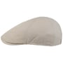 Washed Cotton Flatcap by Lipodo hellgrau