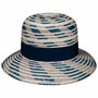 Tricolour Strohhut by Lipodo blau-grau