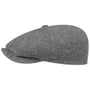 Hatteras Doubleface Sustainable Flatcap by Stetson grau-meliert