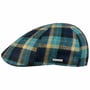 Texas Genola Wool Check Flatcap by Stetson blau