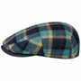Kent Genola Wool Check Flatcap by Stetson blau