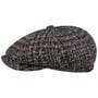 Hatteras Hoback Virgin Wool Flatcap by Stetson beige-blau