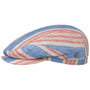 Colour Stripes Leinen Flatcap by Lierys blau-rot
