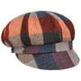 Coloured Herringbone Checks Ballonmütze by Lierys blau-rot