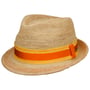 Crochet Trilby Raffiahut by Stetson natur