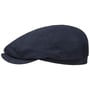 Kelso Driver Leinen Flatcap by Stetson dunkelblau