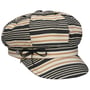 Denova Stripes Newsboykasket by Lierys sort-beige