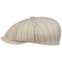 Hatteras Ledford Leinen Flatcap by Stetson natur-blau