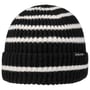 Twotone Stripes Umschlagmütze by Chillouts schwarz-weiß