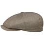 Hatteras Organic Herringbone Flatcap by Stetson beige