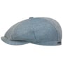 Hatteras Summer Twill Flatcap by Stetson hellblau