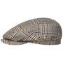 Glencheck Driver Flatcap by Lierys braun-blau
