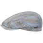 Lindaco Driver Flatcap by Stetson weiß-blau