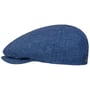 Pandico Driver Leinen Flatcap by Stetson blau-weiß