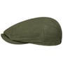 Waxed Cotton Flatcap by Lipodo oliv