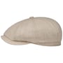 Hatteras Sustainable Uni Twill Flatcap by Stetson hellbeige