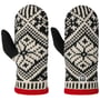 Nordic Wool Fäustlinge by Hestra schwarz-weiß