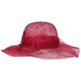Sinamay Wavy Brim Strohhut by Seeberger rot