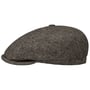Brooklin Classic Herringbone Flatcap by Stetson dunkelbraun