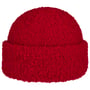 Uni Bouclé Umschlagmütze by Gebeana rot