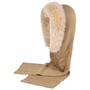 Uni Merino Schalhaube by Gebeana beige