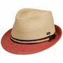 Montenovo Trilby Strohhut by Lipodo beige-rot