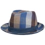 Colour Checks Player Leinenhut by Lierys blau